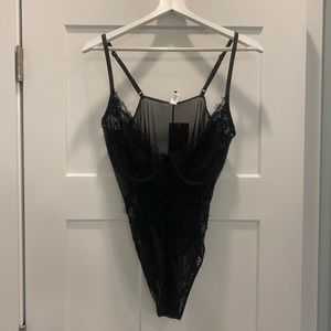 NWT FashionNova Black Teddy